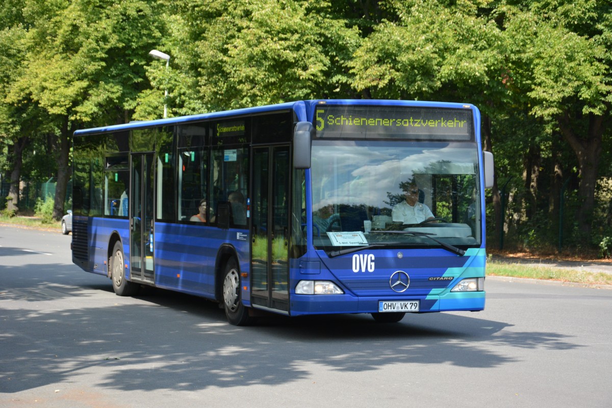 OHV-VK 79 fährt am 03.08.2014 für die S-Bahn Berlin Schienenersatzverkehr. Aufgenommen wurde ein Mercedes Benz Citaro.
