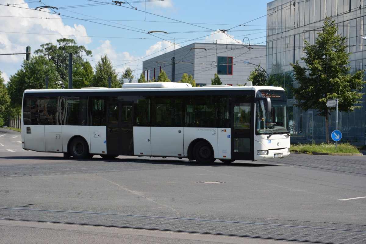 P-GA 114 fährt am 25.07.2015 auf der Linie 609. Aufgenommen wurde ein Irisbus Crossway LE / Potsdam Campus Fachhochschule. 
