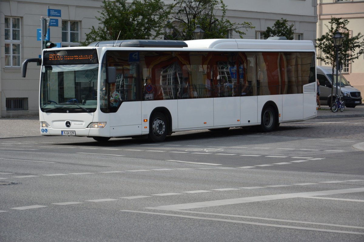 P-GA 129 ist am 06.07.2014 auf der Linie 603 unterwegs.