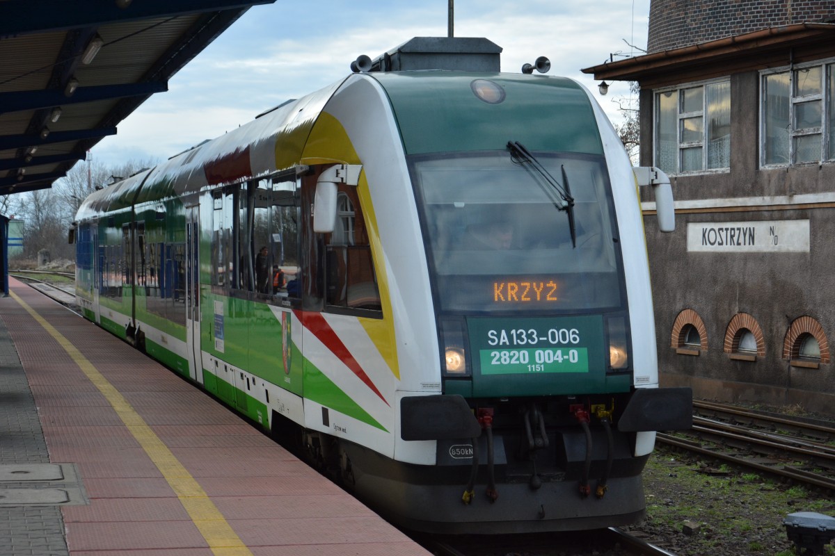 SA 133-006 (2820 003-2) steht am 16.01.2015 in Kostrzyn nad Odrą.
