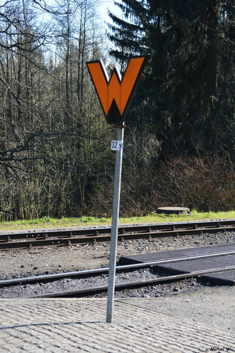 Signal Ra 11a im Bahnhof Drei Annen Hohne. Aufgenommen am 30.04.2017.