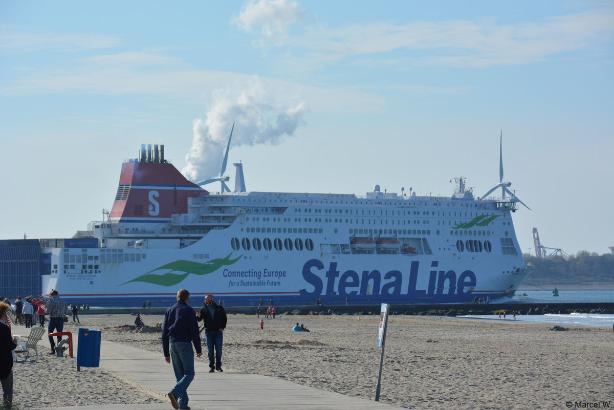 Stena Line Fähre verlässt am 20.10.2018 Hoek van Holland. 