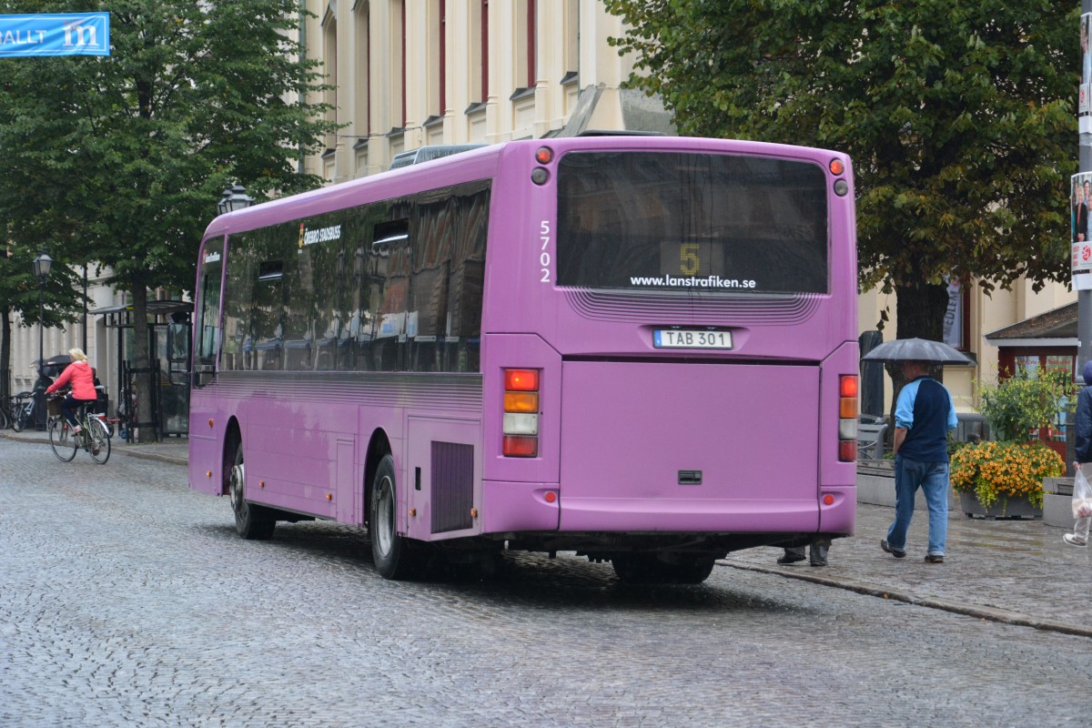 TAB 301 ist unterwegs im Stadtkern von Örebro. Aufgenommen am 08.09.2014.