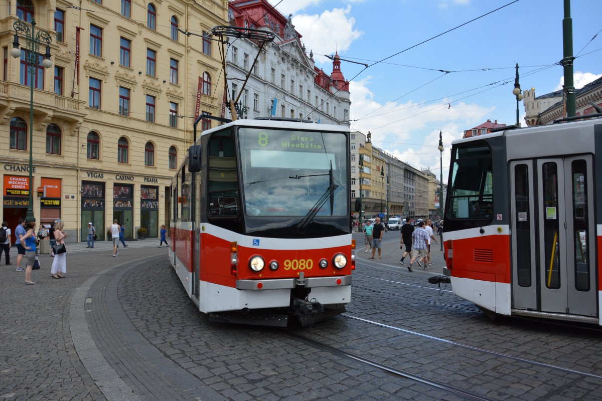 Tatra KT8D5R.N2P am 16.07.2014 auf der Linie 8.