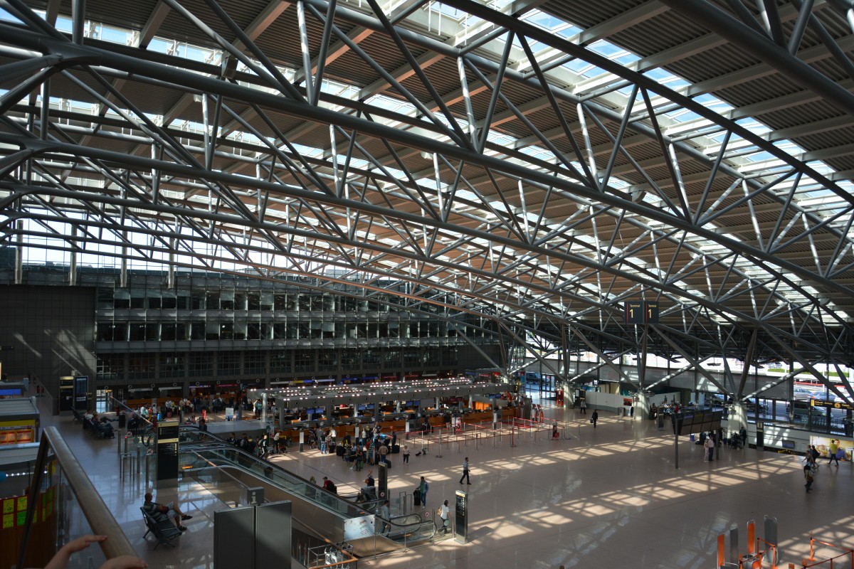 Terminal 1 / Hamburg Flughafen am 11.07.2015.