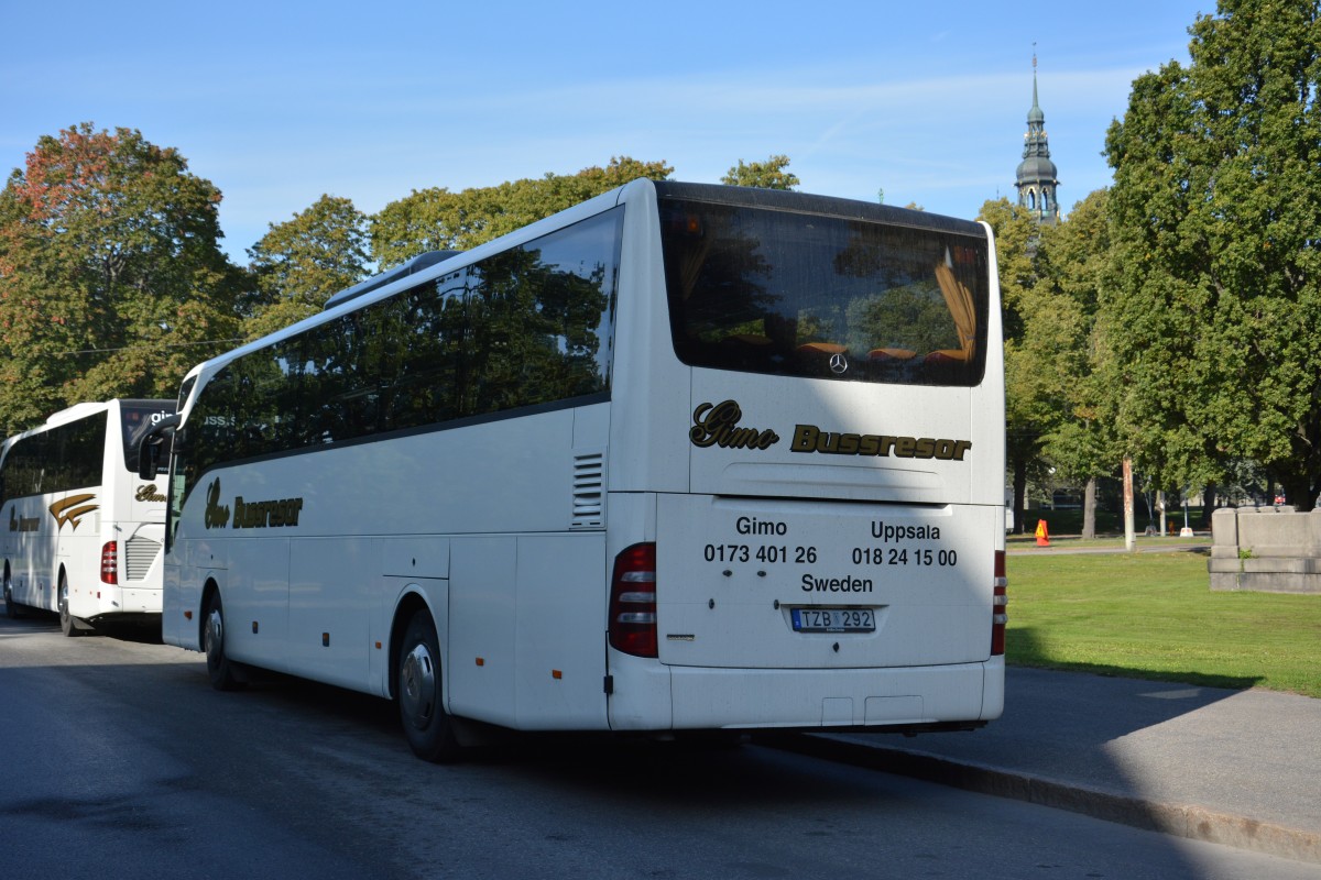 TZB 292 (Mercedes-Benz Tourismo). Aufgenommen am 18.09.2014 Stockholm Djurgrdsvgen.
