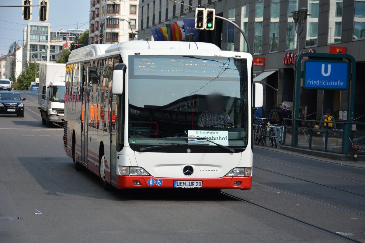 UEM-UR 20 (Mercedes Benz O530 Low Entry) ist auch am 21.08.2014 mit dabei beim SEV fr die Berliner S-Bahn.