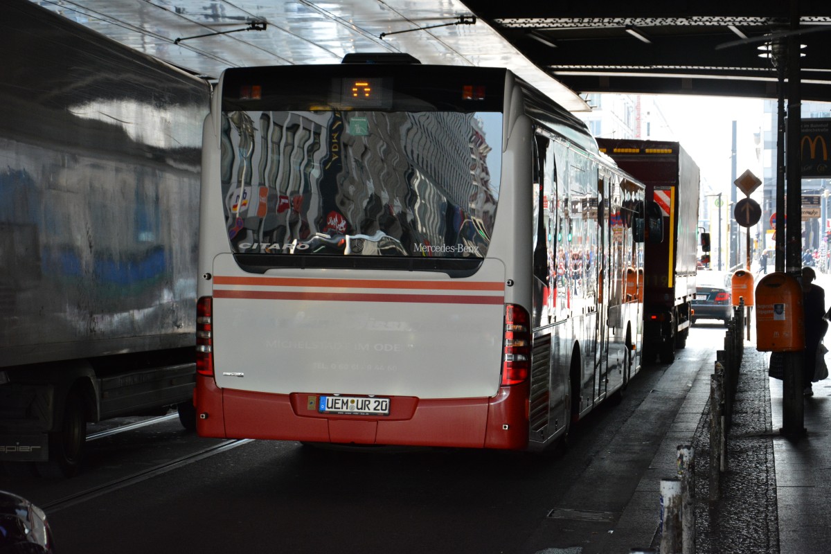 UEM-UR 20 (Mercedes Benz O530 Low Entry) ist auch am 21.08.2014 mit dabei beim SEV fr die Berliner S-Bahn.