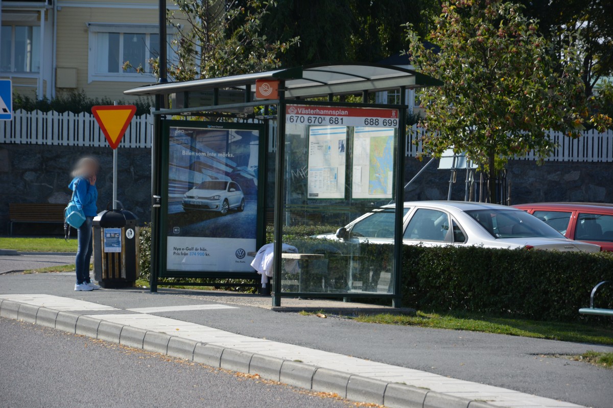 Västerhamnsplan am 13.09.2014 Vaxholm.