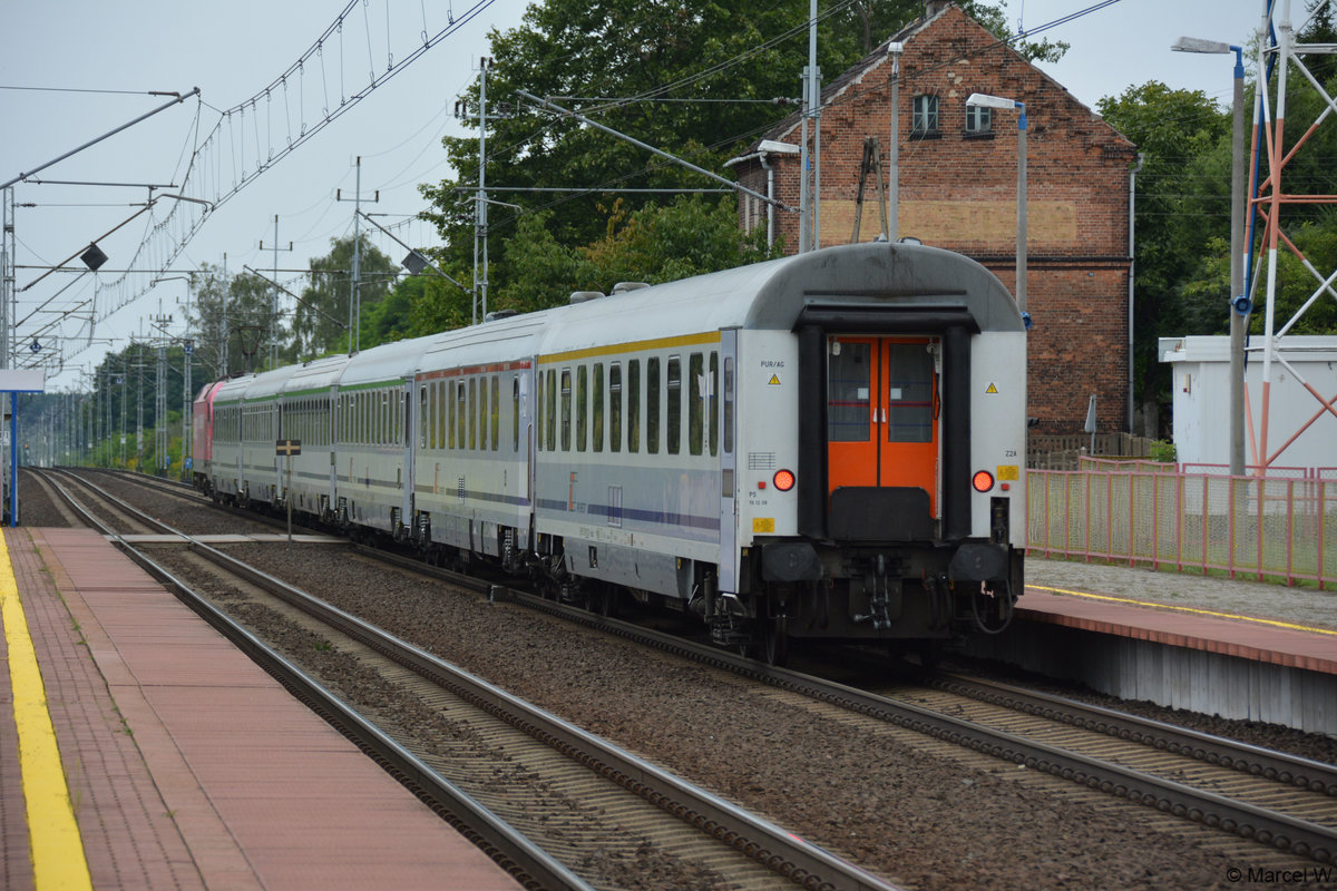Wagen vom BWE (Berlin-Warschau-Express). Aufgenommen am 26.08.2017. 