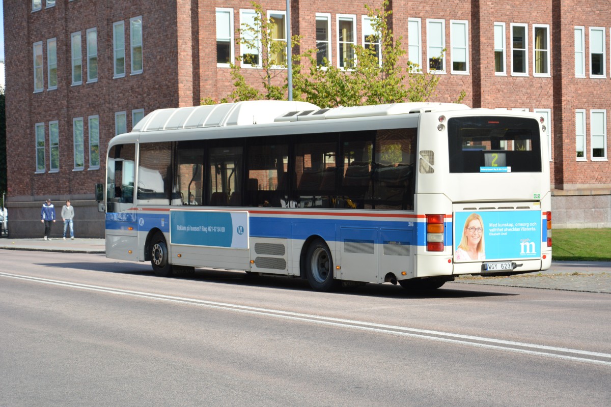WGY 623 fhrt am 17.09.2014 auf der Linie 2. Aufgenommen wurde ein Volvo 8500 CNG in der nhe des Busbahnhof Vsters.