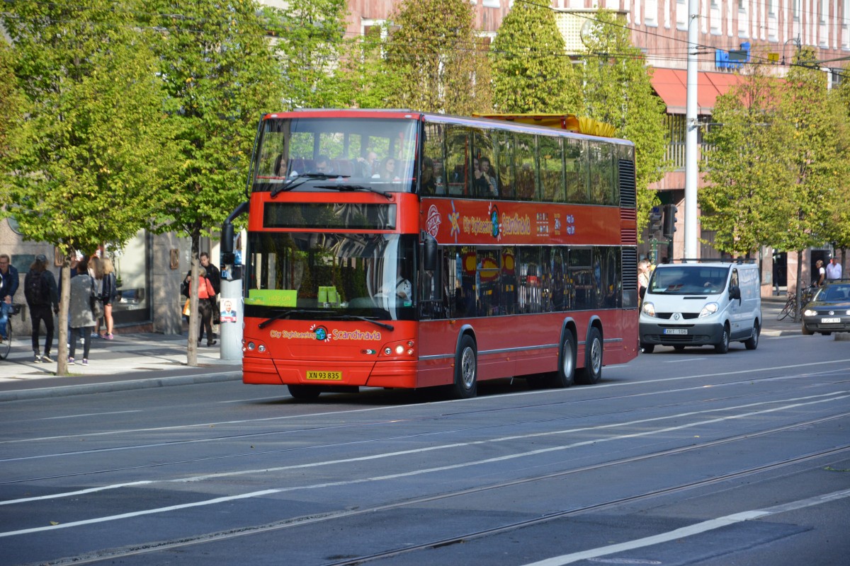 XN 93835 auf Sightseeing Tour durch Stockholm am 10.09.2014.