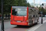 EJL 607 auf der Linie 62 unterwegs. Aufgenommen am 16.09.2014 MAN Lion's City Hybrid in STockholm.