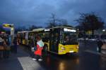 Am 16.12.2014 fährt B-V 4428 (Scania Citywide) auf der Linie M49 Richtung Berlin Spandau. Aufgenommen Berlin Zoologischer Garten.