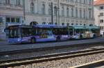 guenter-anger-busbetrieb/440255/am-09072013-faehrt-p-ga-142-auf Am 09.07.2013 fährt P-GA 142 auf der Linie 612. Aufgenommen wurde ein MAN Lion's City / Potsdam Platz der Einheit. 