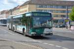 Am 04.05.2015 fährt P-AV 940 (Mercedes Benz Citaro) auf der Linie 638 nach Rathaus Spandau in Berlin. Aufgenommen am Platz der Einheit in Potsdam. 