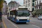 oberleitungsbus-o-bus/463926/dieser-hessnaw-trolleybus-274-faehrt-am Dieser Hess/NAW Trolleybus (274) fährt am 08.10.2015 auf der Linie 8. Aufgenommen in Luzern Schweizerhofquai.