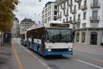 oberleitungsbus-o-bus/463927/dieser-hessnaw-trolleybus-274-faehrt-am Dieser Hess/NAW Trolleybus (274) fährt am 08.10.2015 auf der Linie 8. Aufgenommen in Luzern Schweizerhofquai.