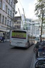 Am 14.10.2015 fährt dieser Hess O-Bus mit der Nummer  115  auf der Linie 1. Aufgenommen  an der Stadthausstrasse Winterthur.
