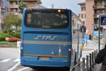 Am 15.10.2015 fährt dieser Irisbus Crossway (DV-591LR) durch Chiavenna in Italien.