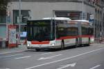 lions-city-gelenkbus/483152/sg-198276-faehrt-am-14102015-auf-der SG-198276 fährt am 14.10.2015 auf der Linie 7. Aufgenommen wurde ein MAN Lion's City G in der Innenstadt von St. Gallen.

