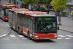 lions-city-gelenkbus/376445/xwb-036-ist-ein-man-lions XWB 036 ist ein MAN Lion's City. Aufgenommen wurde dieser Bus am 13.09.2014 in Södertälje.