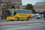 Am 16.09.2014 steht BXH 874 (Mercedes Benz Tourismo) in der Innenstadt von Stockholm.