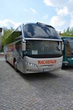 FK 775AL (Neoplan Cityliner) steht am 01.05.2015 auf dem Bassinplatz in Potsdam.