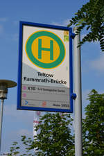 brandenburg-teltow/641156/bushaltestelle-teltow-rammrath-bruecke-aufgenommen-am-15072017 Bushaltestelle, Teltow Rammrath-Brücke. Aufgenommen am 15.07.2017.