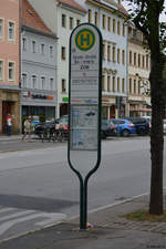 Bushaltestelle, Pirna Breite Straße.