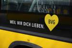 Detailaufnahme der neuen Kampagne der BVG.
