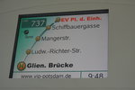 Fahrgastinformation im Volvo 7700 Gelenkbus der VIP.