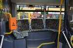 Innenansicht im Hess Hybrid Bus. Aufgenommen am 06.04.2014.