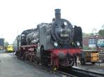 Dampflok Nr.38 2267 war ein Paar Wochen zuvor noch mit einem Sonderzug  aus den Niederlanden unterwegs und steht jetzt im Eisenbahnmuseum in Bochum-Dahlhausen am 19.10.2010.