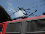 Ein Stromabnehmer von einer 113 im Bonner Hbf