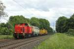 Chemion 203 111-0 mit EBM 216 224-6 in Bornheim am 9.6.2012