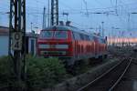 DB 218 812-6 abgestellt in Frankfurt a.