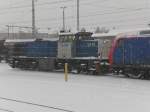 G1206 (V 155) von der Rurtalbahn in D�ren am 23.12.2010.