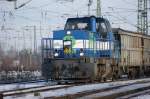 Mak G1206 von NIAG bei der Durchfahrt in Oberhausen-West am 5.1.2011.