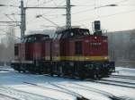 V100 122 der Lappwaldbahn am 30.12.10.