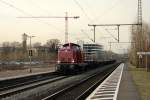 V100 1200 vom Eisenbahnmuseum W�rzburg i.E. f�r die Brohltalbahn in Bonn-Oberkassel am 3.2.2012