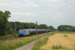 TXL 185 513-9  Bombardier Traxx Care  in Vilich-M�ldorf am 25.6.2012