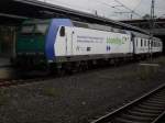 Sounding-D Zuglok 185 517-0 mit einem Sonderzug in K�ln-Deutz am 2.9.10