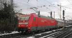 101 048-7 fuhr mit Schwestermaschine im Sandwich mit einem IC in Richting S�den.