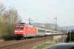 DB 101 137-8 am EC100 in Limperich am 27.3.2012