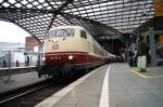 103 184-8 stand am 7.1.2011 in K�ln-Hbf mit dem IC nach Flensburg.