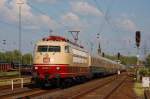 103 113-7 damals am 28.05.12 von Flensburg nach K�ln in Styurm,bald darf auch sie wieder rollen.. :-) 