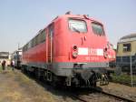 DB 110 223-5 in Koblenz-L�tzel am 21.5.2011