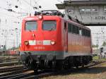 DB 110 210-2 auf der Lokparade in Koblenz-L�tzel am 21.5.2011