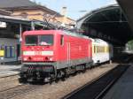 114 501-0 mit Siemens Messwagen in Bonn Hbf.